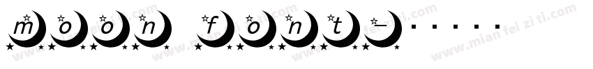 moon font字体转换